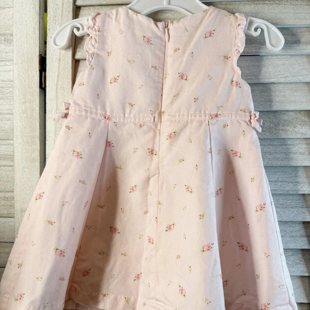 Gymboree Pink Floral Kids Dress. Vintage. Great Condition. Size 3/6 Months